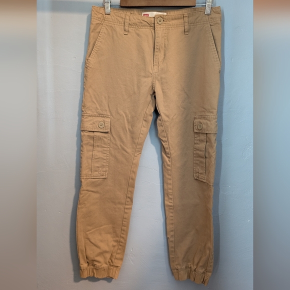 Men's Tan Cargo Pants - Picture 1 of 8